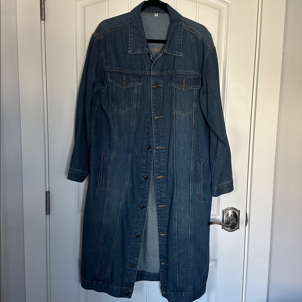 Long Denim Jacket - Duster